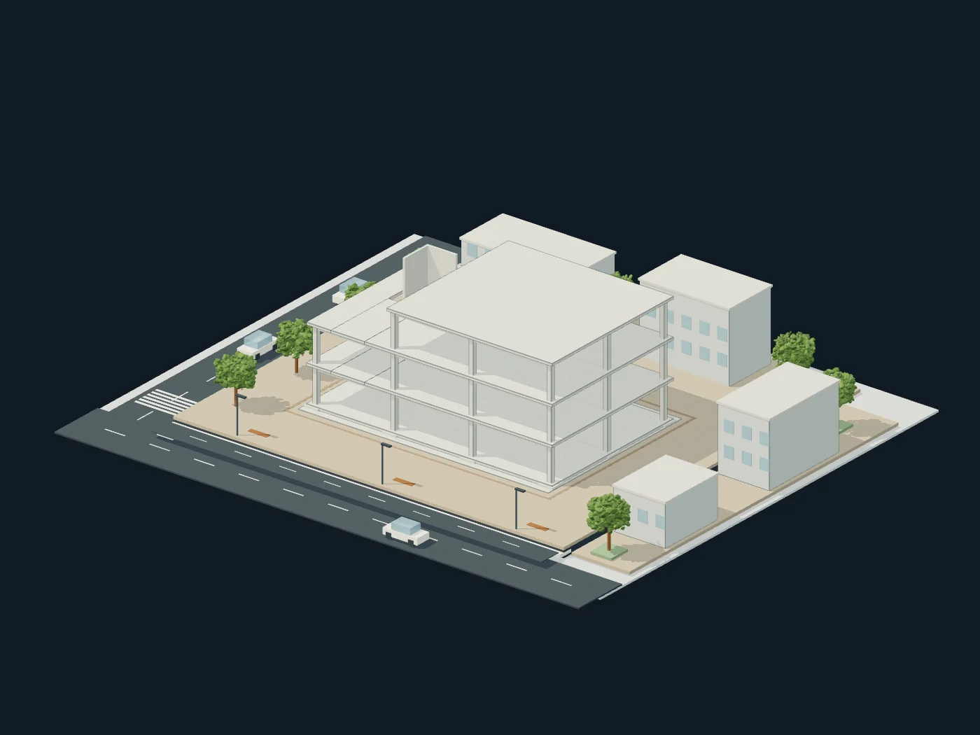 Read the plan in three dimensions